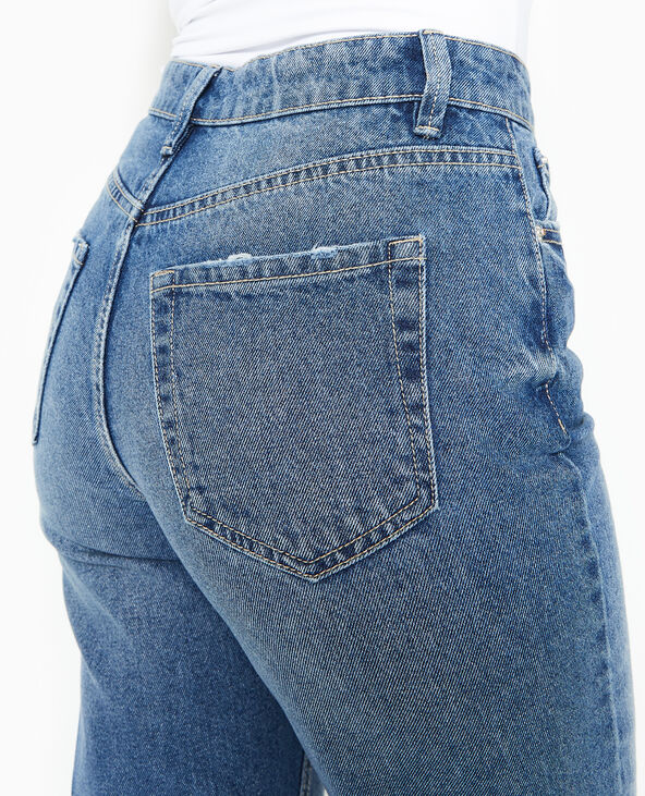 Jean mom taille haute bleu - Pimkie