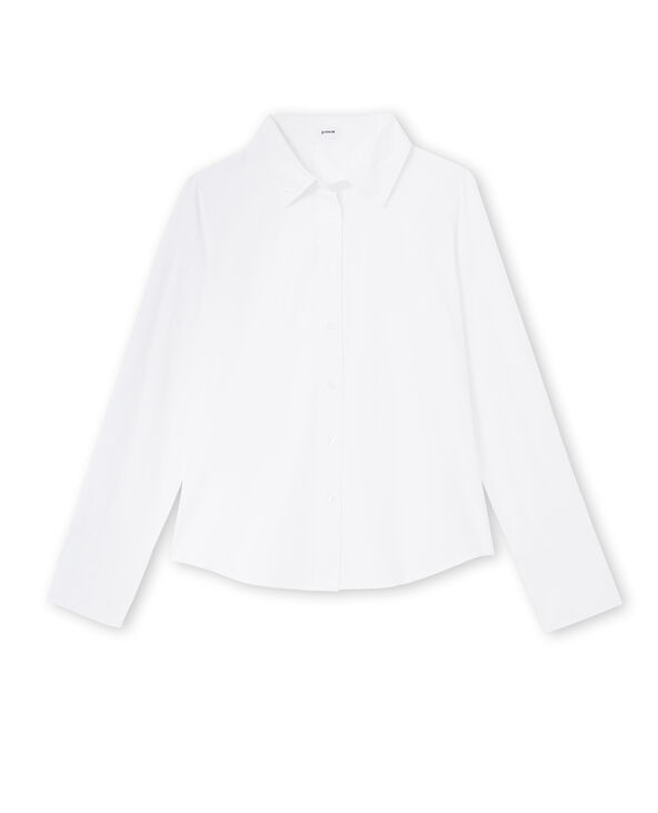 Chemise cintrée manches longues blanc - Pimkie