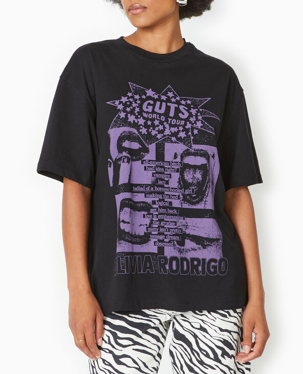 T-shirt oversize avec print OLIVIA RODRIGO noir - Pimkie