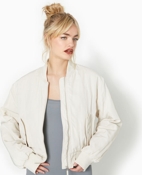 Blouson bomber blanc - Pimkie