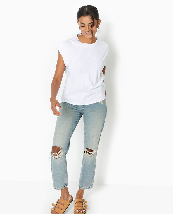 T-shirt oversize sans manches blanc - Pimkie