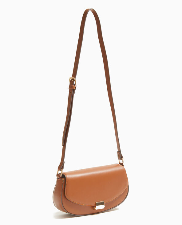 Sac rigide forme allongée marron - Pimkie