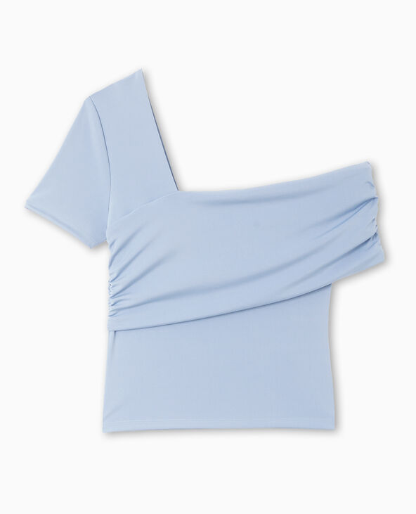 Top asymétrique one shoulder bleu - Pimkie