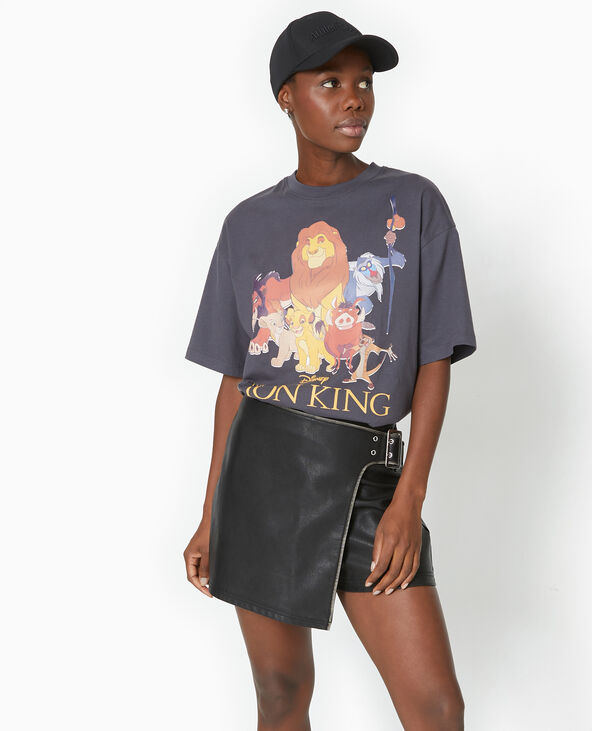 T-shirt oversize avec grand print THE LION KING gris - Pimkie