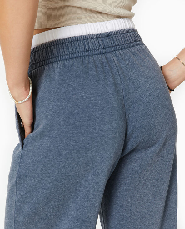 Pantalon de jogging avec effet caleçon apparent gris foncé - Pimkie