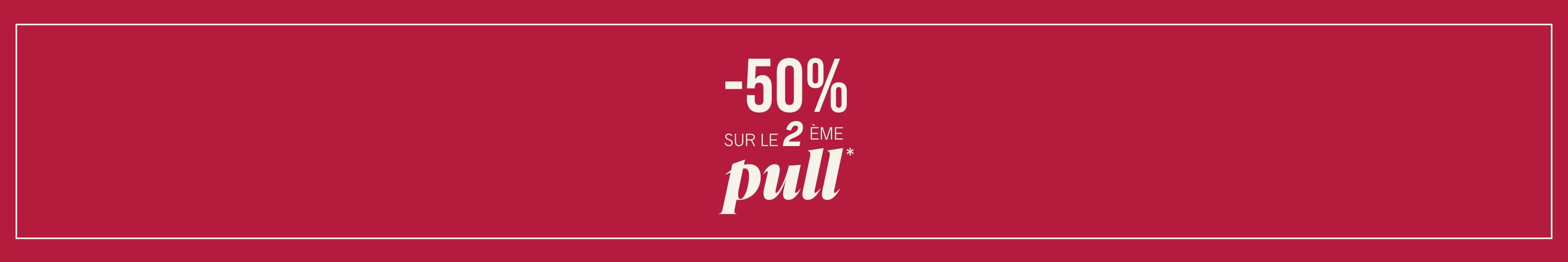 -50% sur le 2e pull acheté* - Pimkie