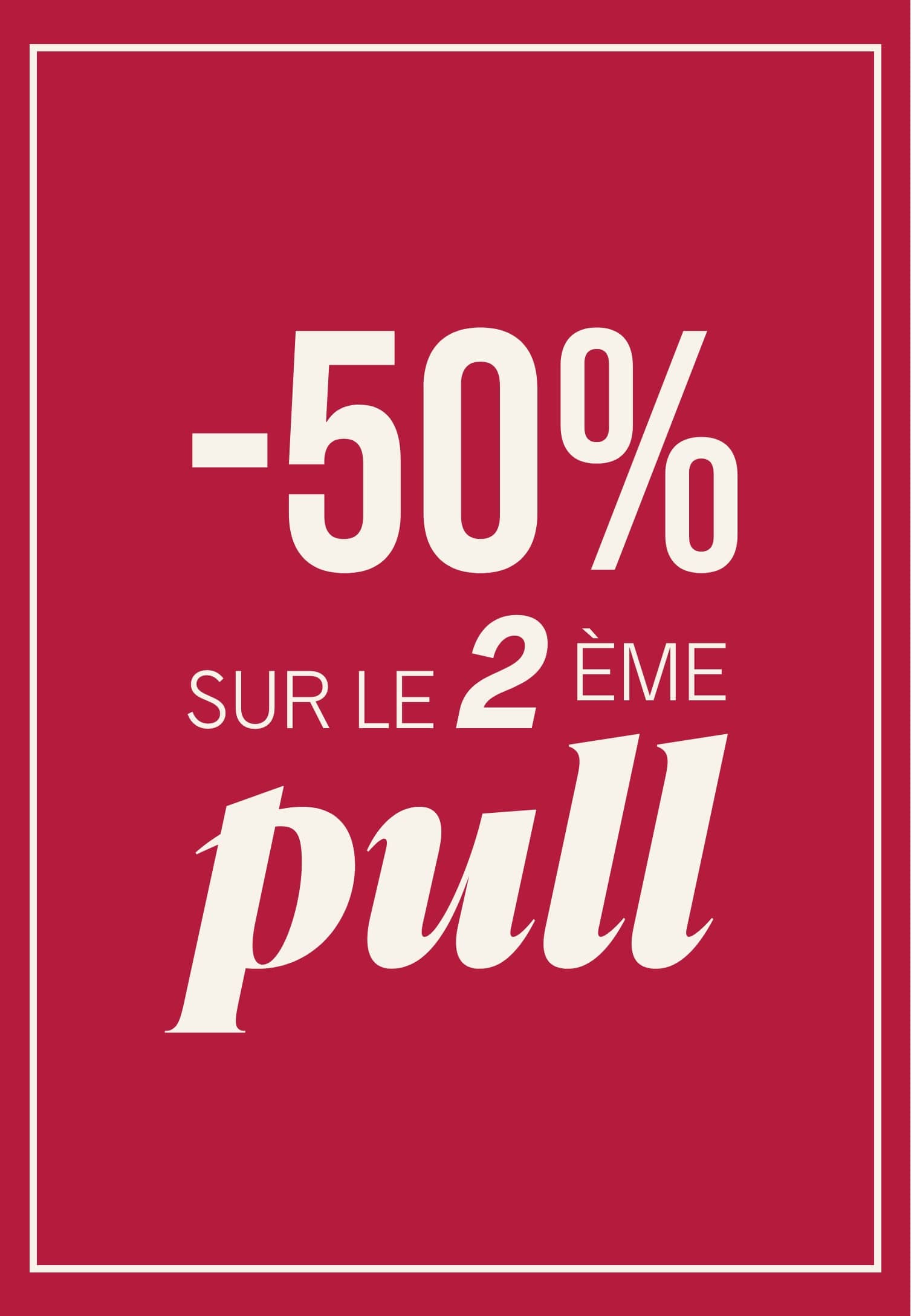 -50% sur le 2e pull acheté* - Pimkie 