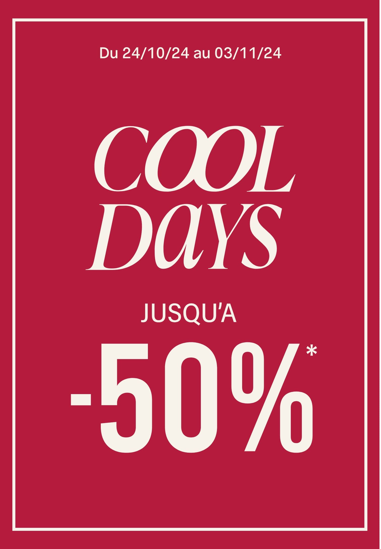 Coo days : -50% sur une sélection d'articles* - Pimkie