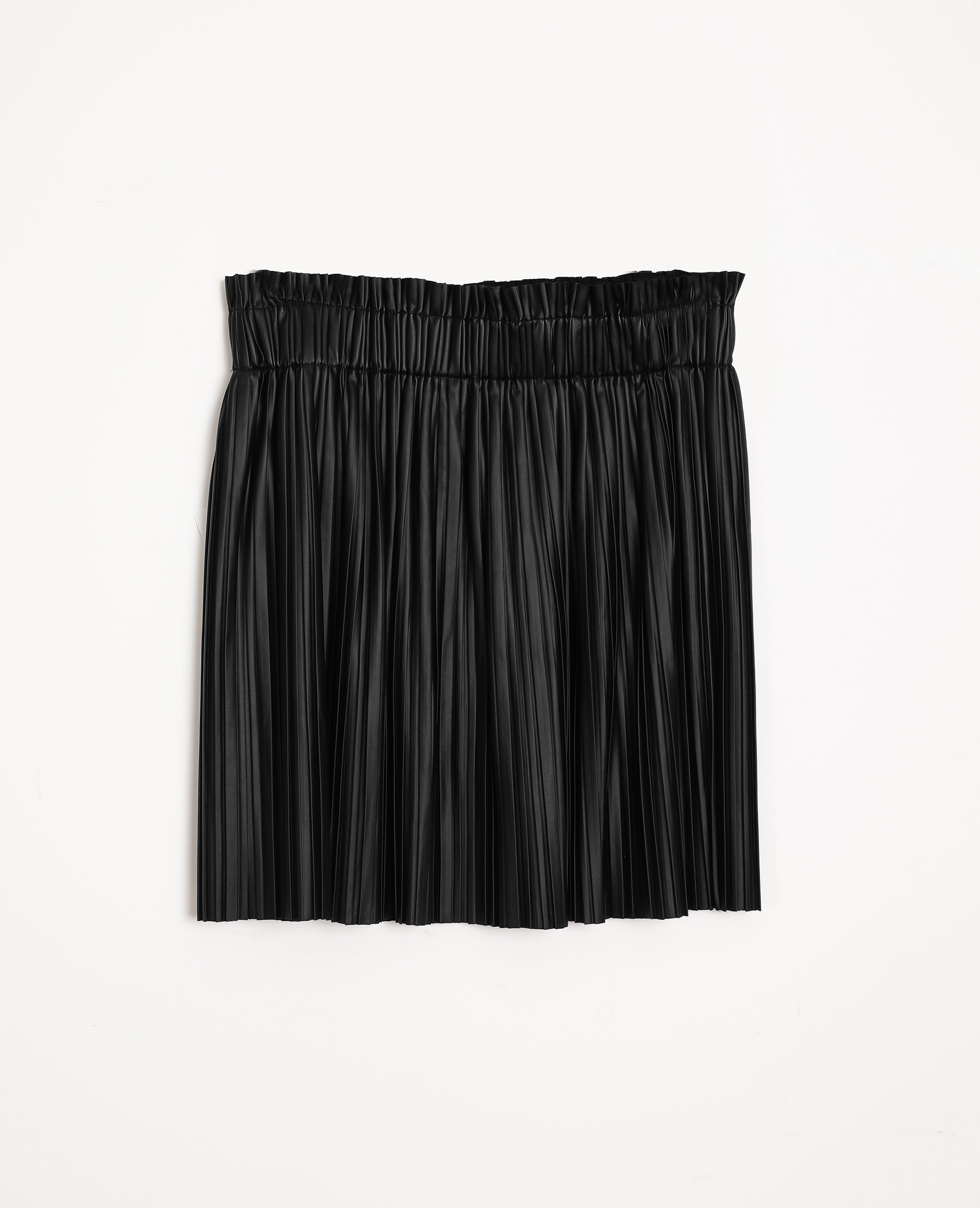jupe plissée courte noire zara