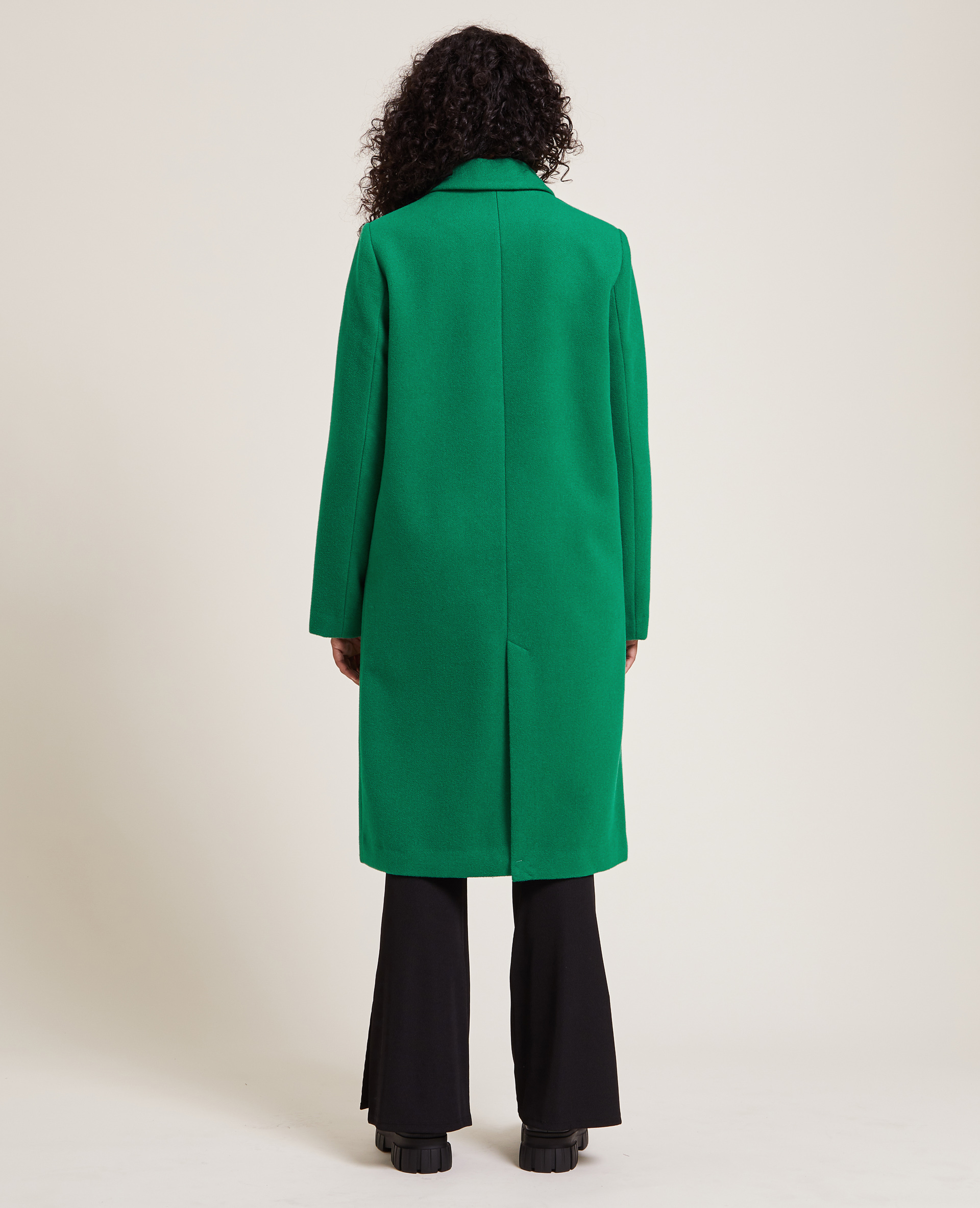 manteau femme long vert